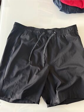Quiksilver Black Amphibian Shorts with White Logo